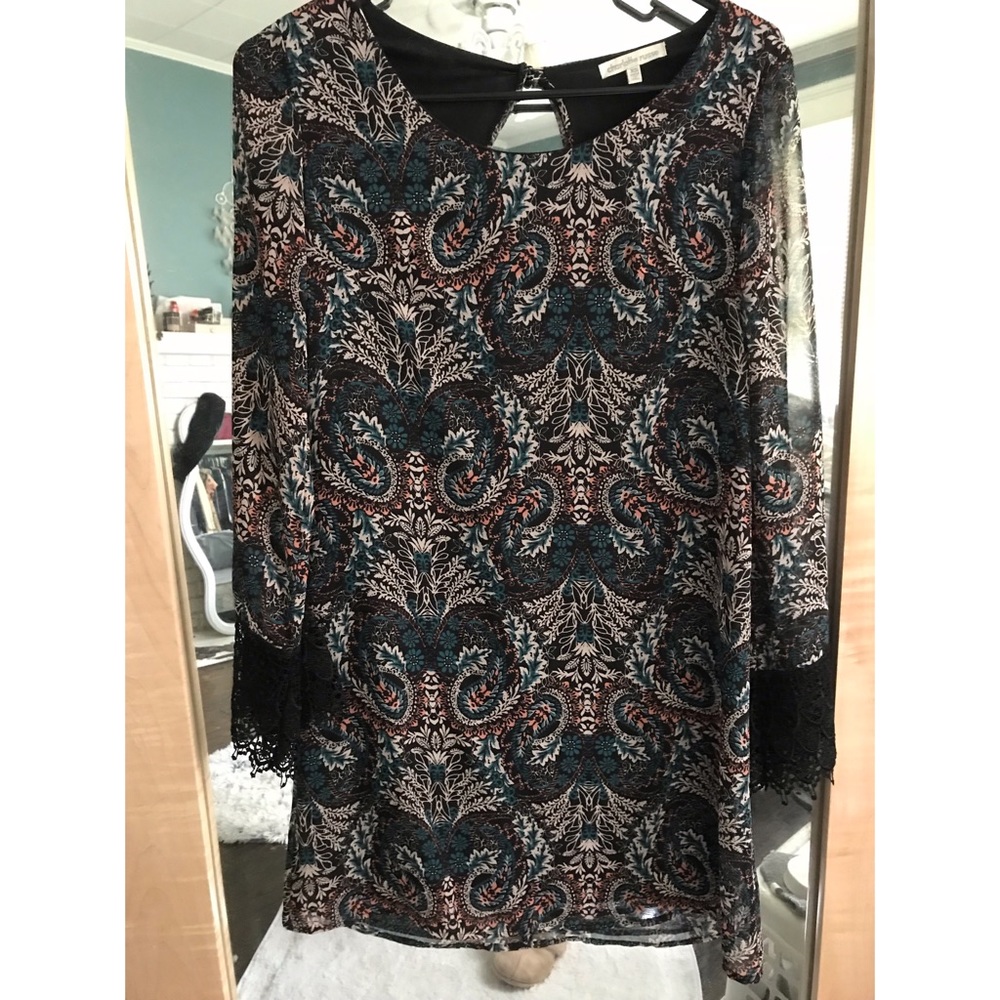 Patterned shift dress